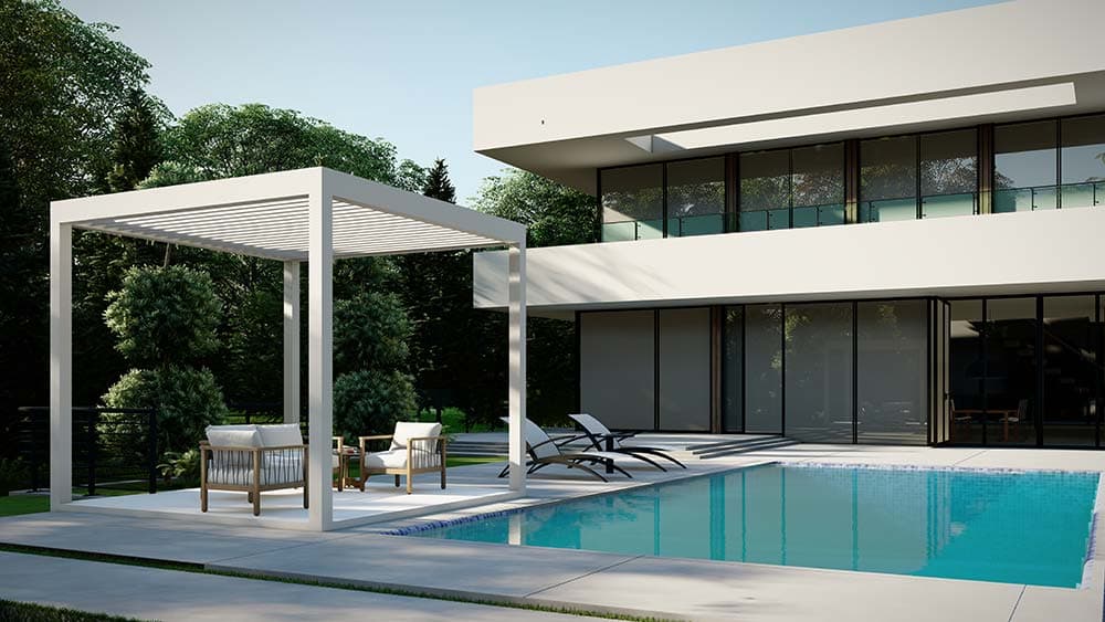 K-BANA freestanding pergola with open sides
