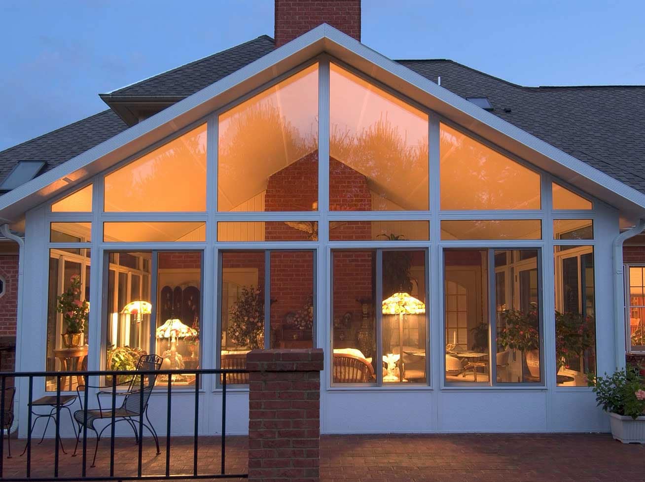 Cathedral sunroom exterior